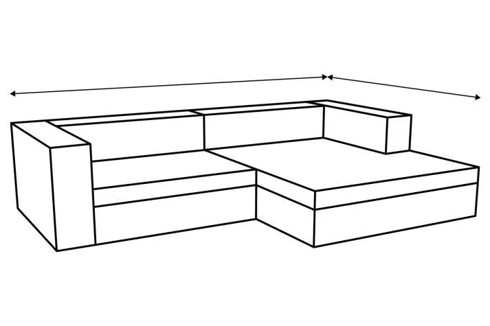 Capri – Sofa mit Longchair
