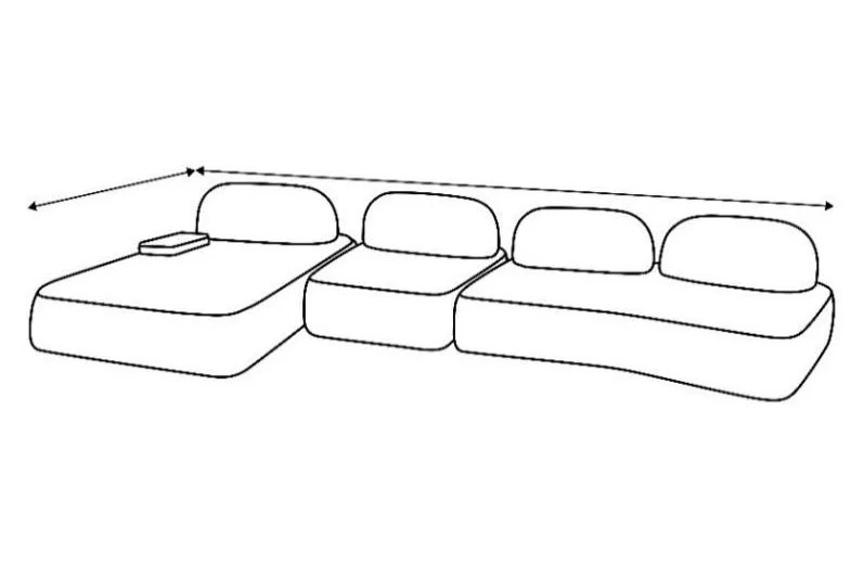 Modular – Wohnlandschaft, Planungsbeispiel